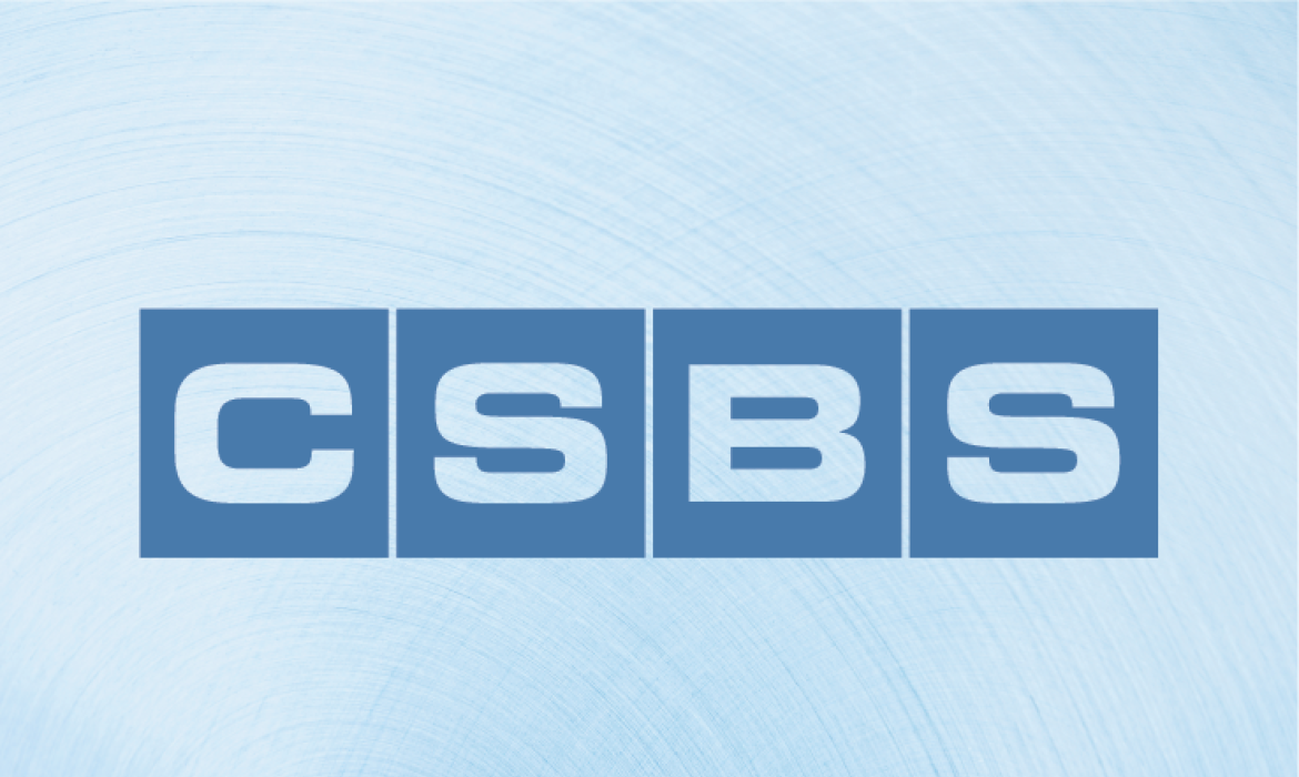 CSBS Logo calm blue background