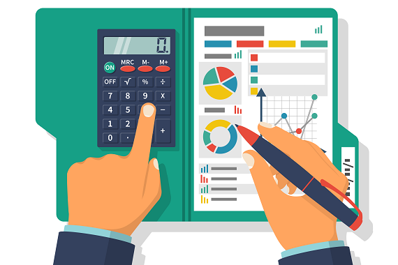 Accountant at work