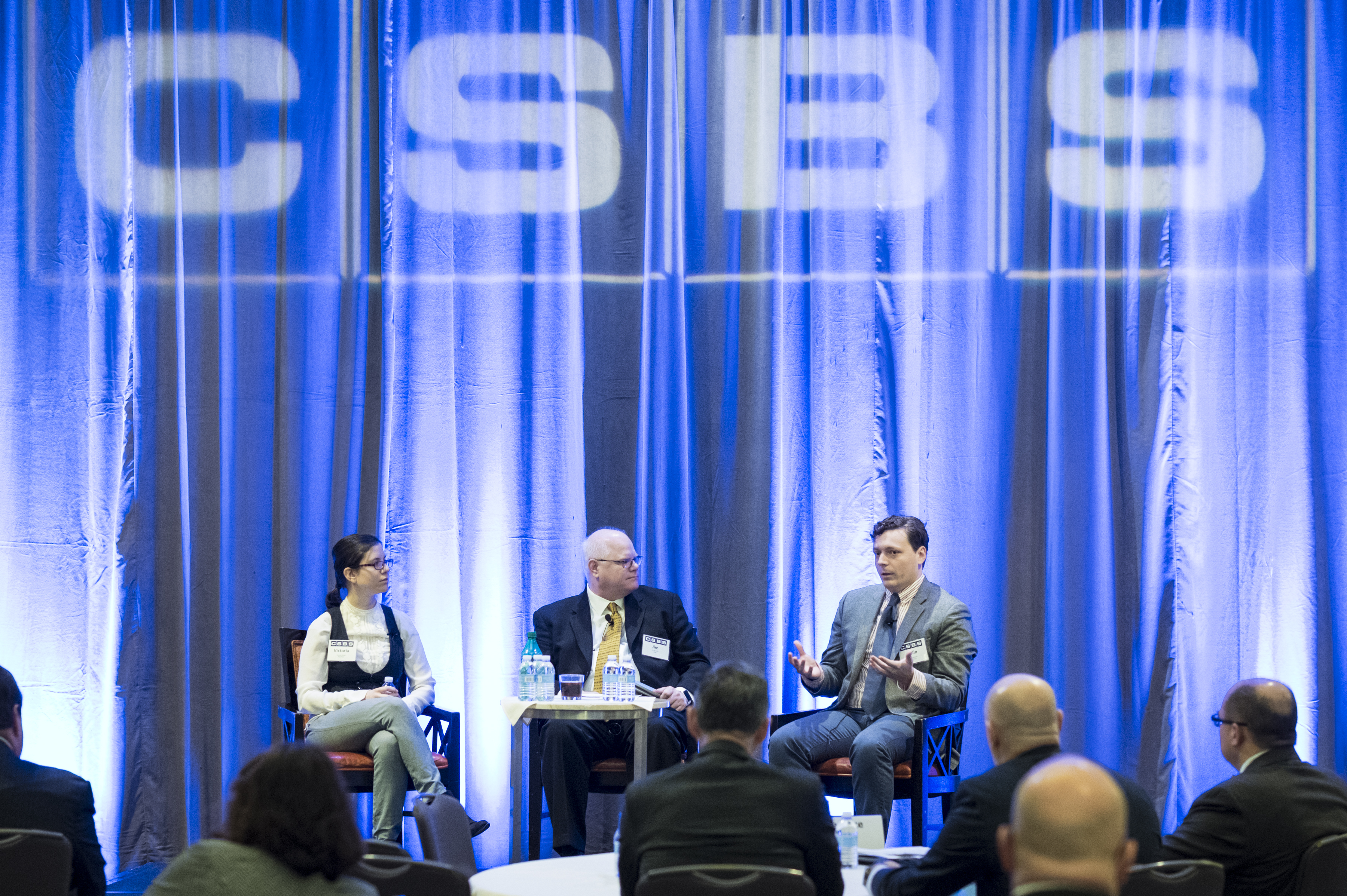 CSBS Jim Kurtzke with Politico reporters Colin Wilhelm and Victoria Guida