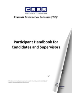 Participant Handbook