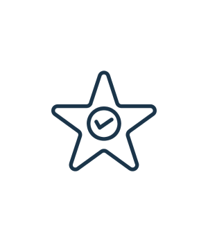 star with checkmark
